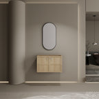 30" Wall-Mounted Bathroom Vanity with 2 Soft Closing Doors