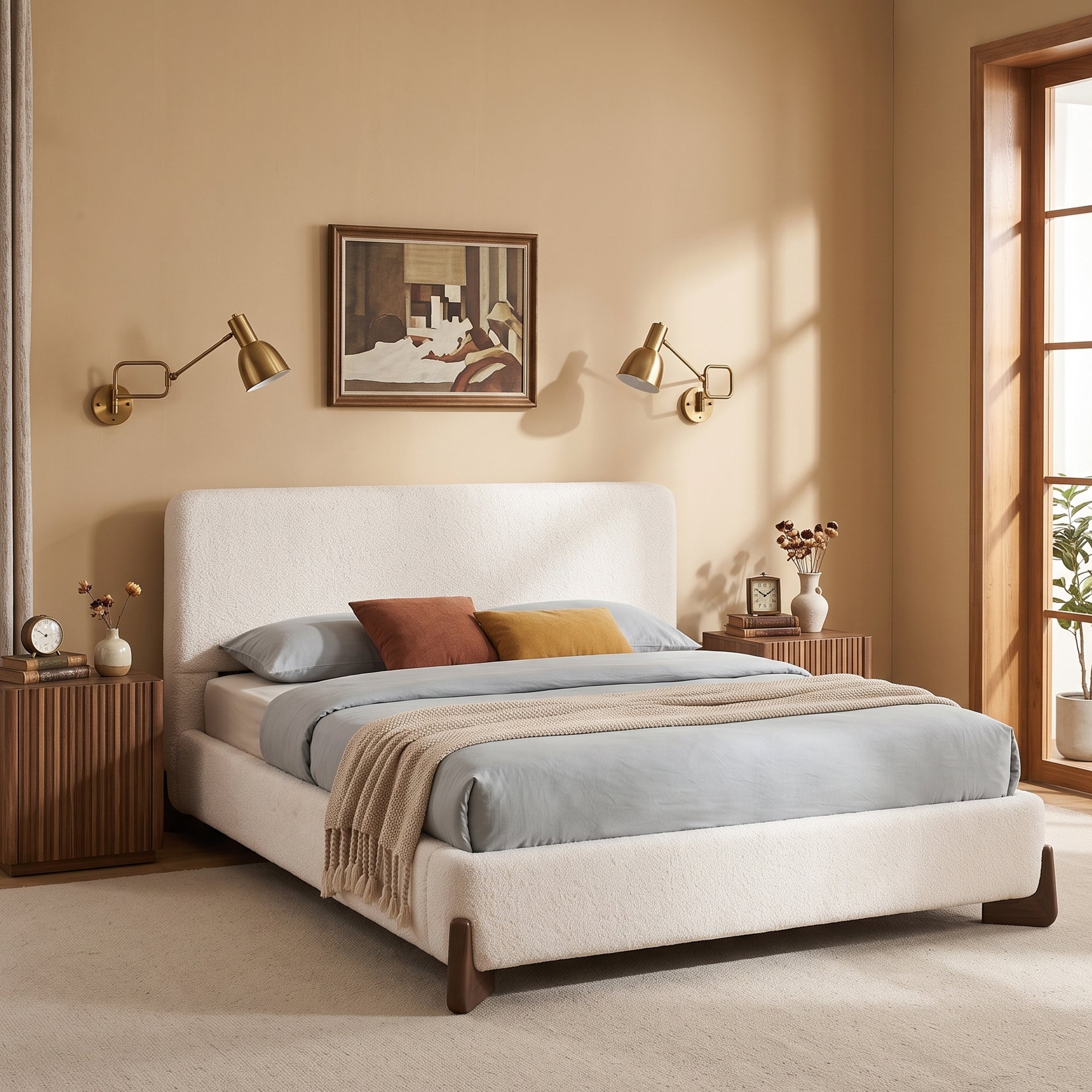 Elegant Terry Upholstered Bed