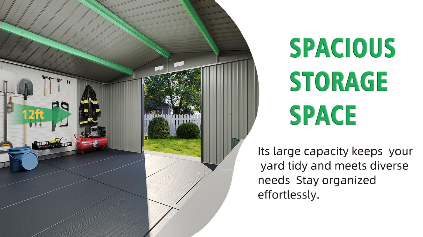 10x12FT Outdoor Storage Shed