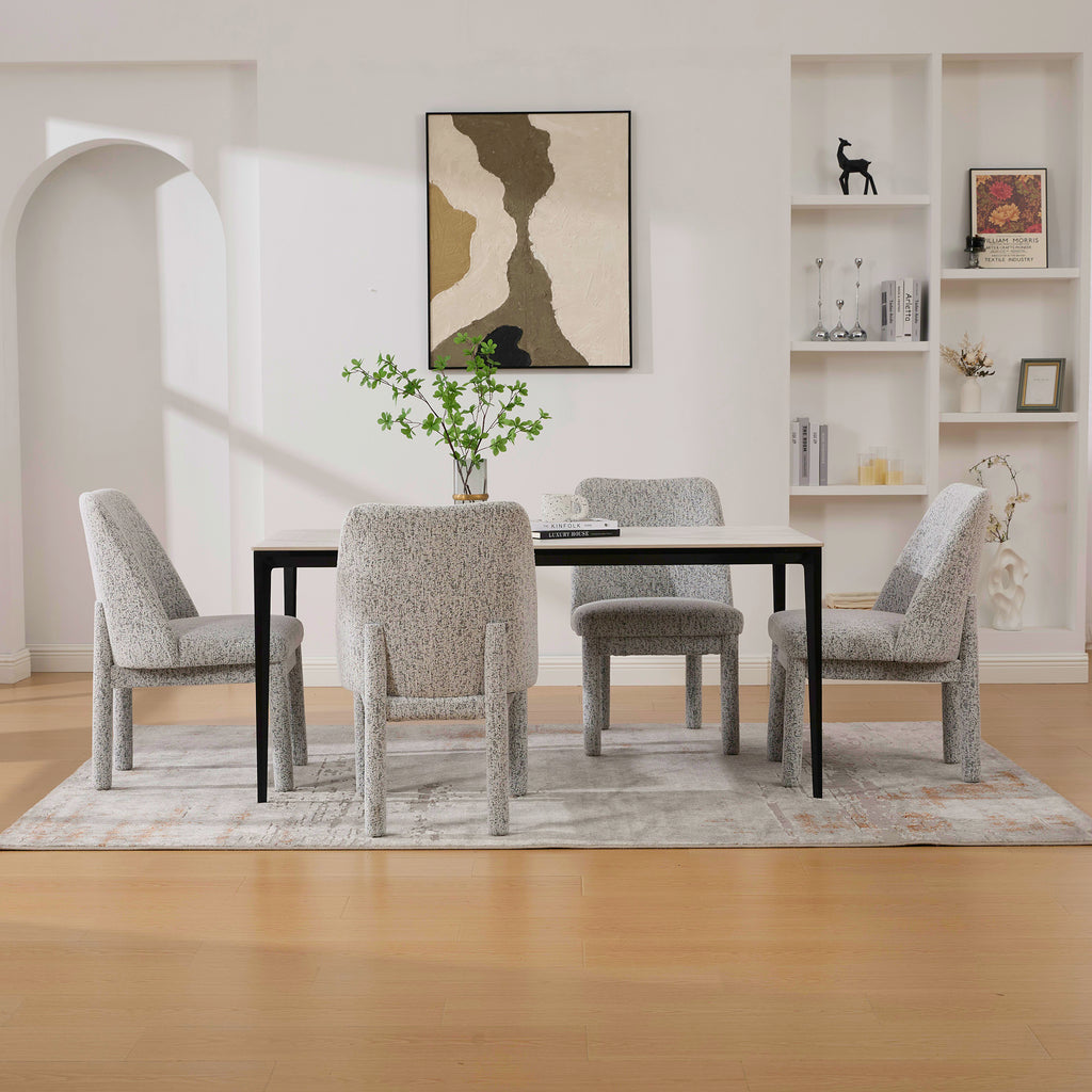 21.46" Wide Modern Minimalist Dining Chair Set of 4