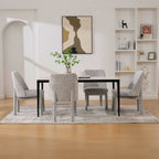 21.46" Wide Modern Minimalist Dining Chair Set of 4