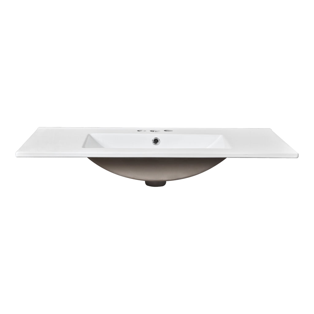 36" Single Bathroom Basin Sink, Vanity Top Only