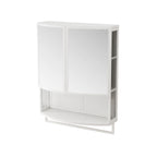 23.62" Modern Arched Glass Double-Door Wardrobe