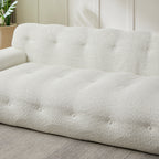87.4-Inch Cloud Series Minimalist Button-Tufted Three-Seater Sofa