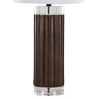 Cylinder Fluted 29.25" Contemporary Polyresin Table Lamp