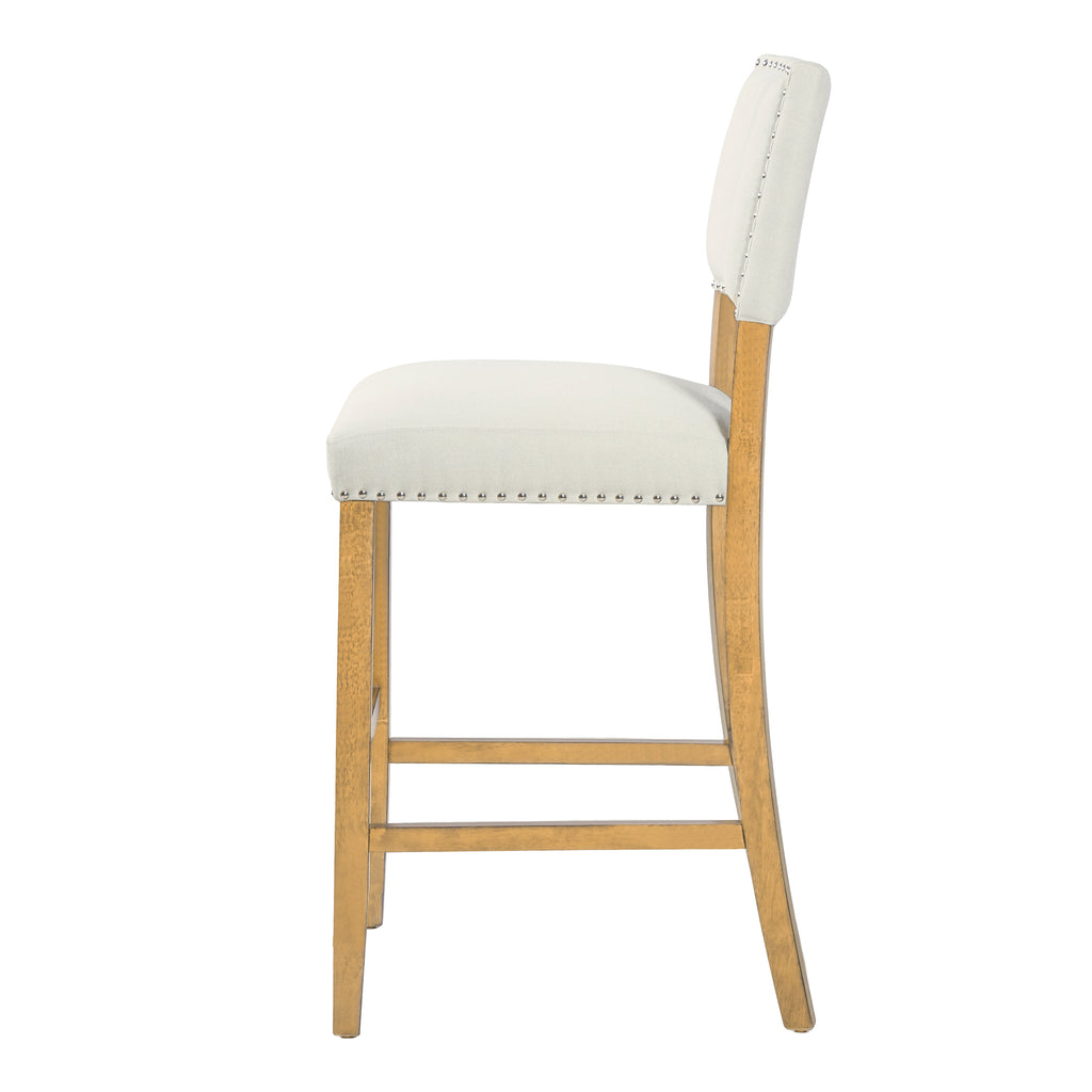 Barstools With Rivet Decoration Set of 2