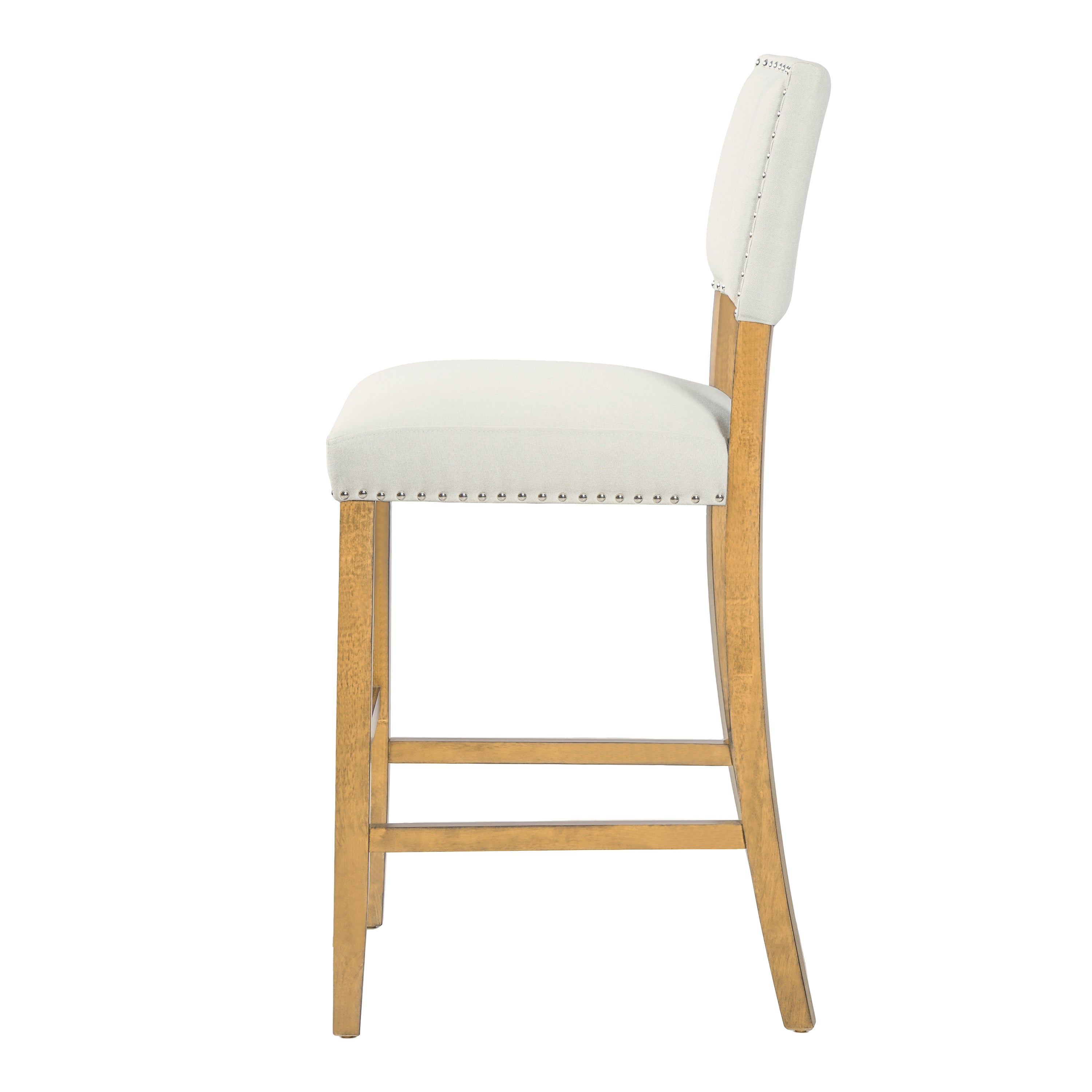 Barstools With Rivet Decoration Set of 2