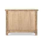 Rowan 48" Solid Reclaimed Pine 2-Door Crossbar Accent Storage Cabinet