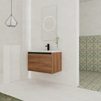 30" Wall Mounted Bathroom Vanity with Resin Basin