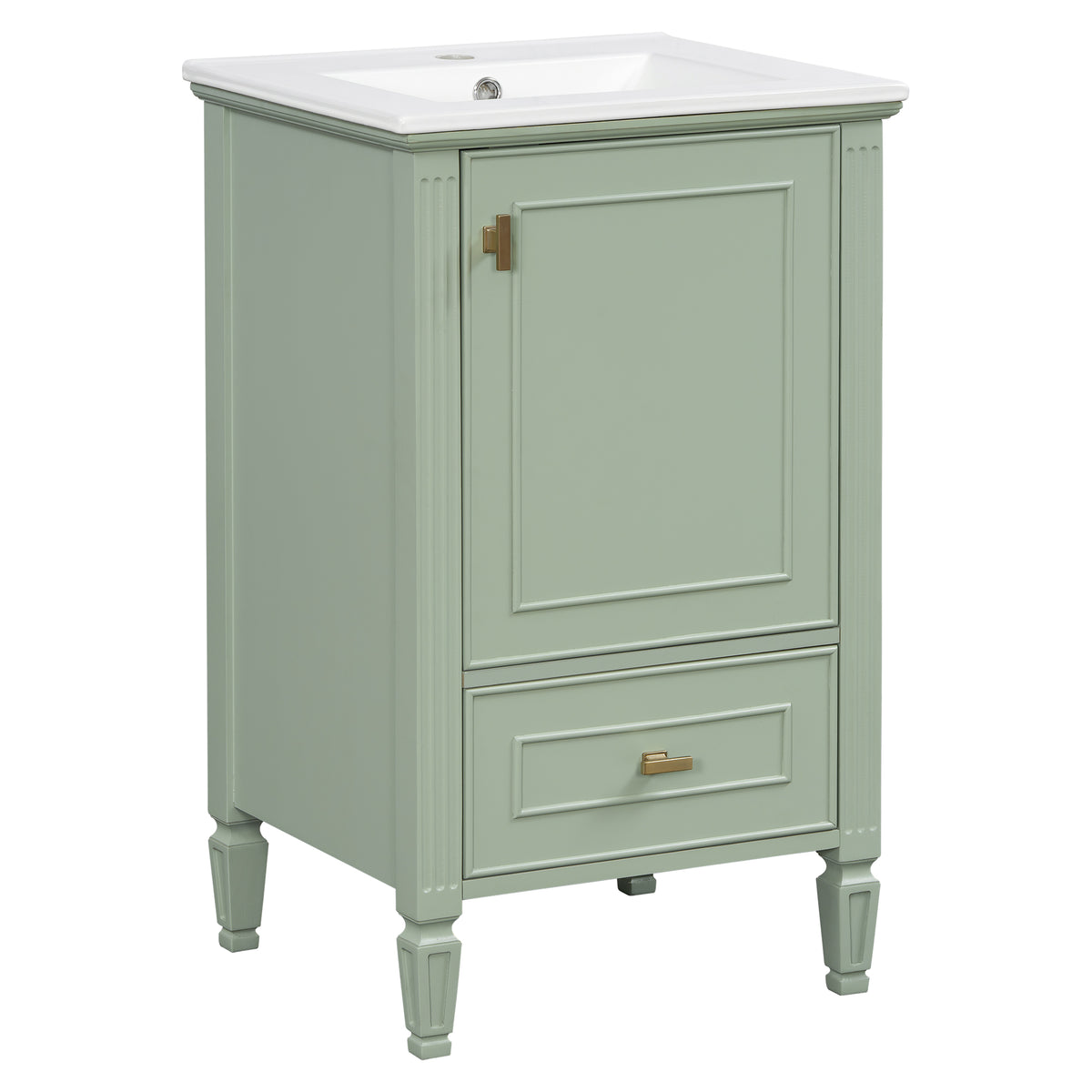 20" Bathroom Vanity with Ceramic Sink