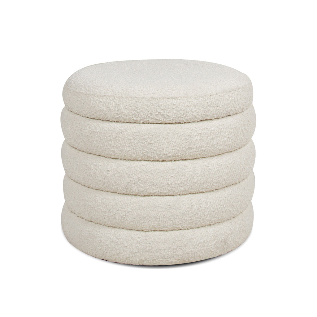 Fuji 19" Oversized Round Storage Ottoman
