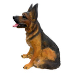 Realistic German Shepherd Resin Statue