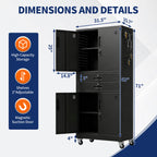 Metal Storage Cabinet with Two Drawers