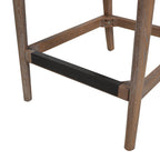 Panama 26.5" Curved Back Cane Rattan Counter Stool, Set of 2