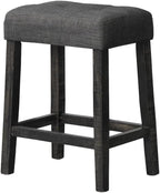 Transitional 24" Wood Counter Stool Set of 2