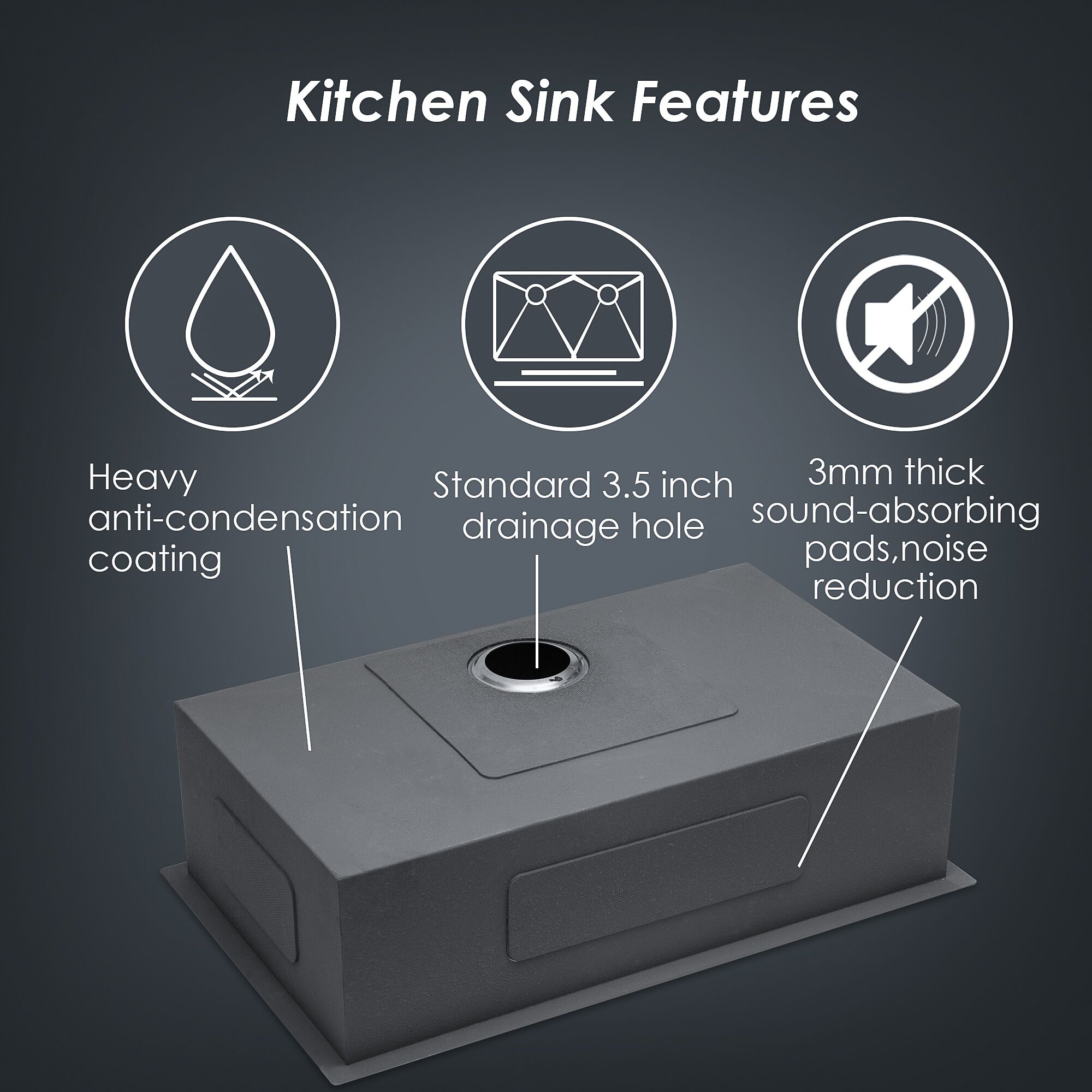 30 Inch Undermount Stainless Steel Kitchen Sink