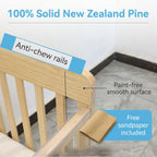 Portable Pine Wood Bedside Bassinet
