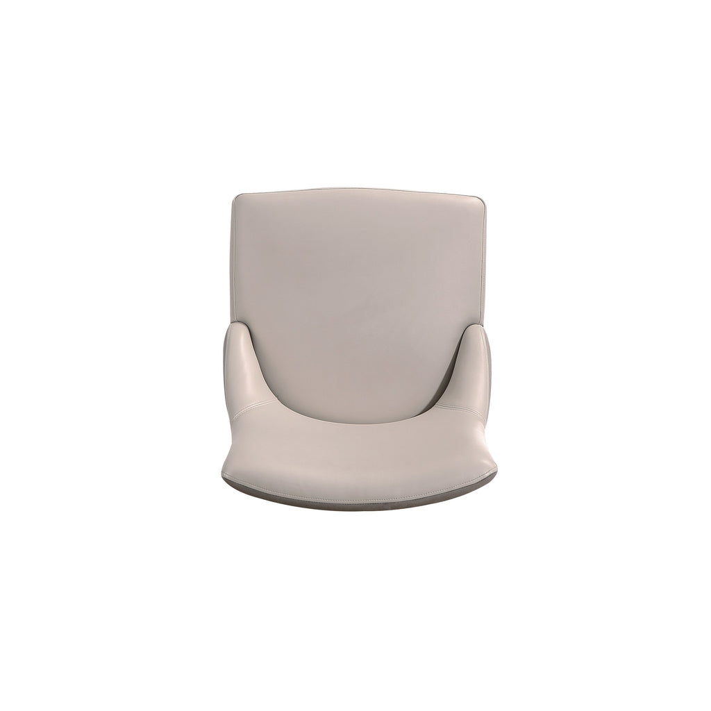 Shubert Vegan Leather and Velvet Dining Chair
