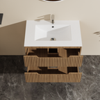 30" Wall Mounted Bathroom Vanity with Sink Combo