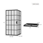 Goodyo Corner Shower Enclosure 36 in. D x 36 in. W x 72 in. H