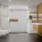 Frameless Shower Door with Premium Tempered Glass