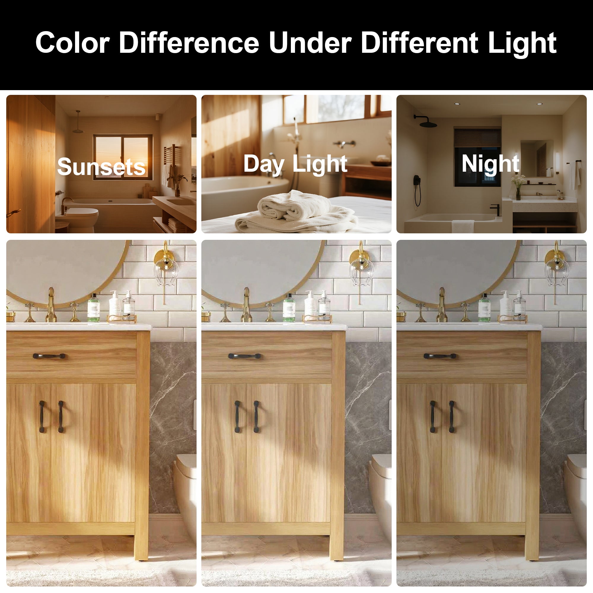 30" Wood Bathroom Vanity with Solid Wood Frame