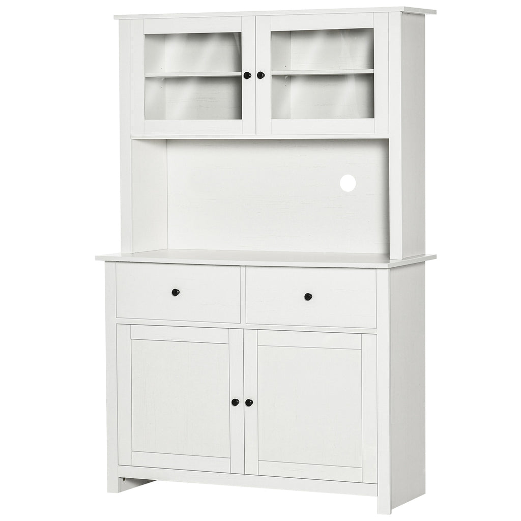 HOMCOM 63.5" Kitchen Buffet with Hutch