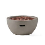 27" Bowl Shaped MGO 40,000 BTU Propane Fire Pit, Light