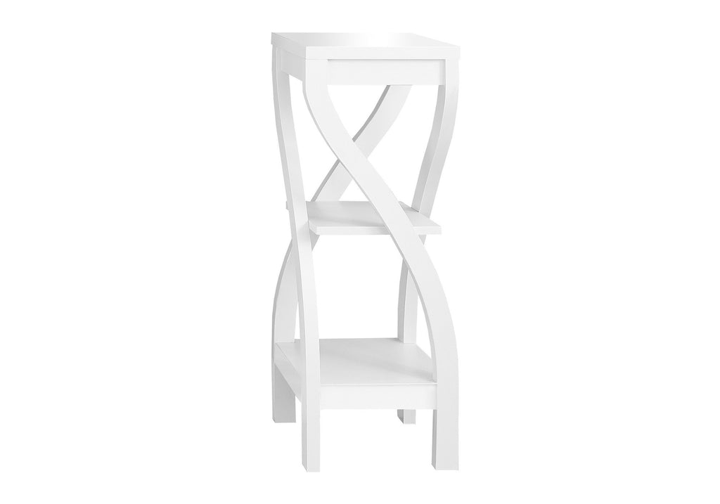Accent Table - Square Design with Shelves