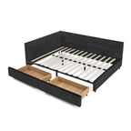 Queen Size Storage Upholstered Tufted Bed Frame