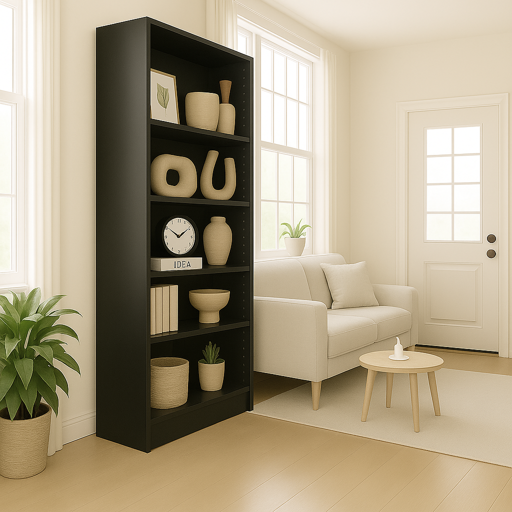 5-Tier Bookshelves Storage Cabinet