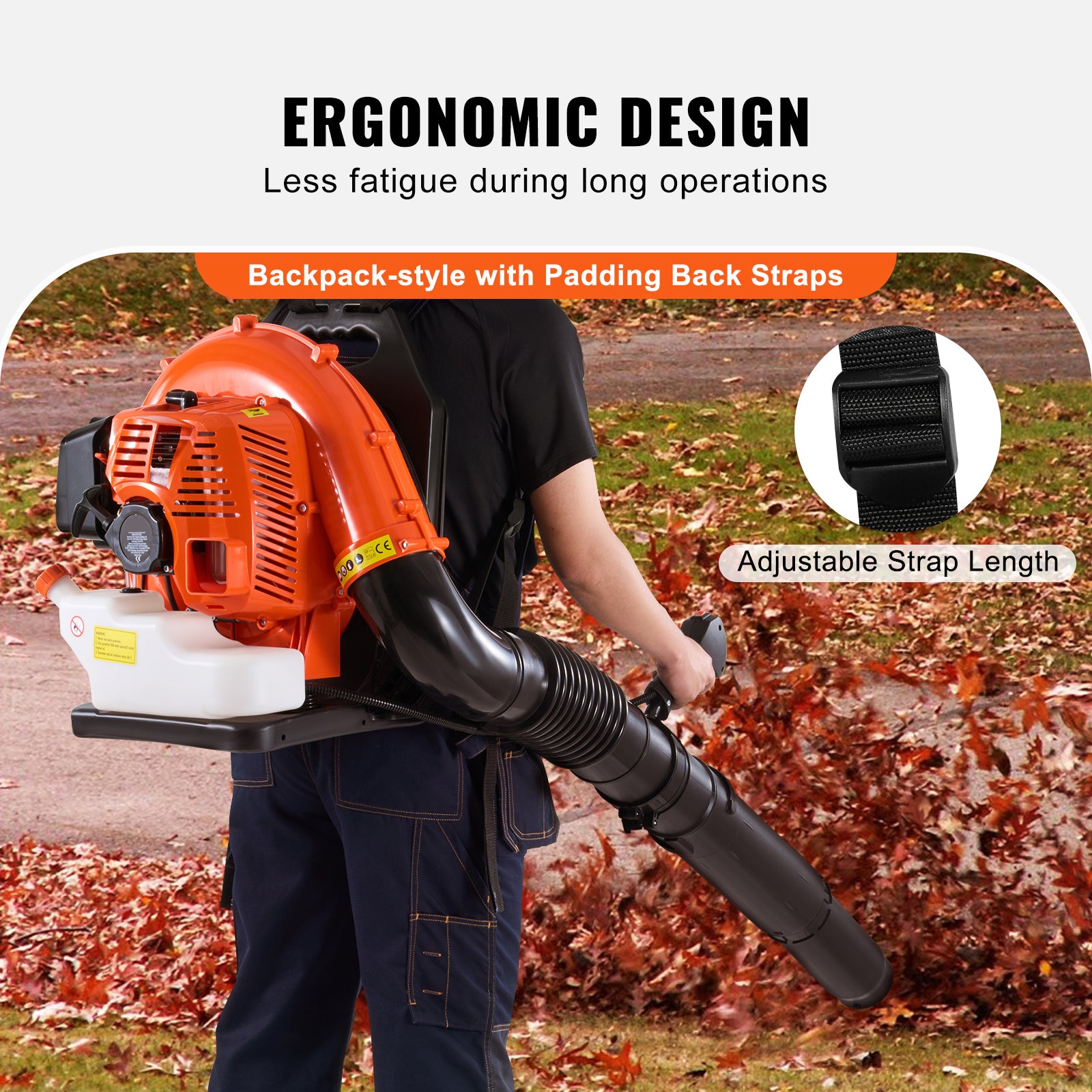 Backpack Leaf Blower 79CC 2-Cycle Gas Leaf Blower