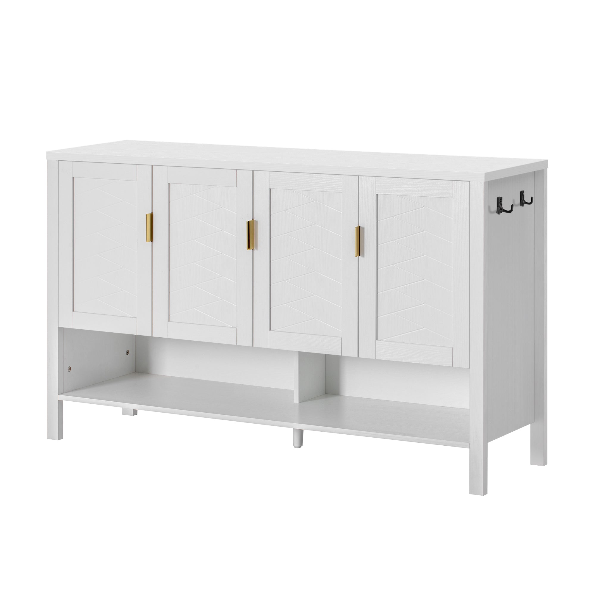 U Style 55.1" Storage Sideboard with 4 Doors