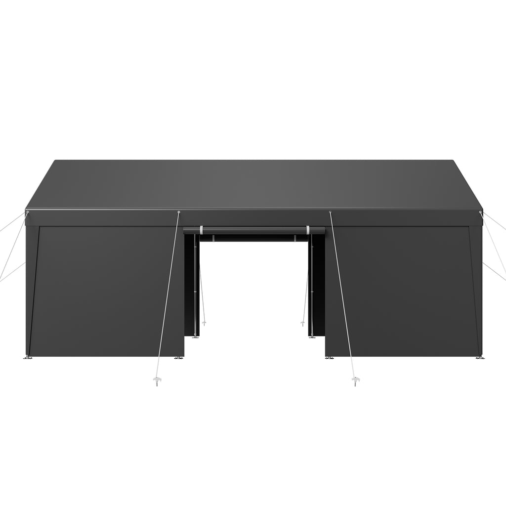 Heavy Duty Outdoor Car Canopy 12x20FT with Sidewalls