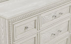 1pc Traditional 6-Drawer Storage Dresser Antique