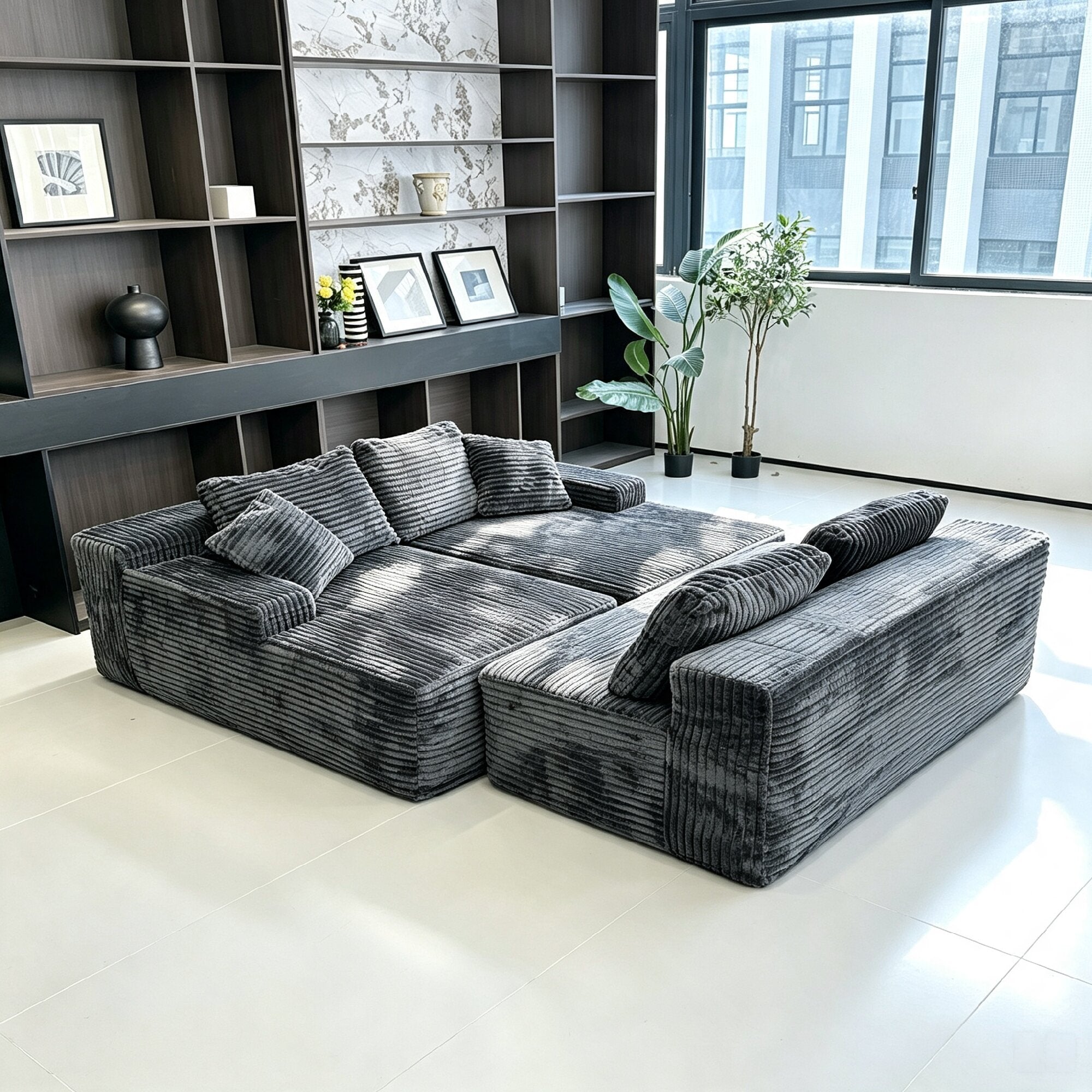 131" U-Shape Cloud Sectional Couch
