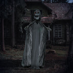 Outsunny 74" Life Size Outdoor Halloween Skeleton Witch Decoration