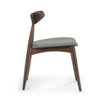 Set of 2 Retro Rubberwood Chairs with Ergonomic Back & Plush Cushions
