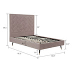 Crosby Upholstered Velvet Full Bed