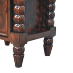 Solid Wood Spindle Duo Bedside