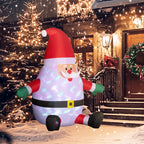 Inflatable Christmas Santa Claus with Rotating Light