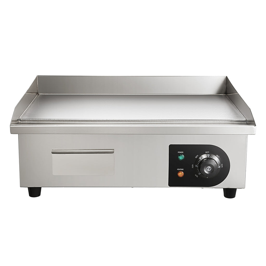 Commercial Electric Griddle - 21 x 11.8 Inch, 1750W