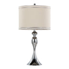 27" Contemporary Metal Table Lamp in Polished