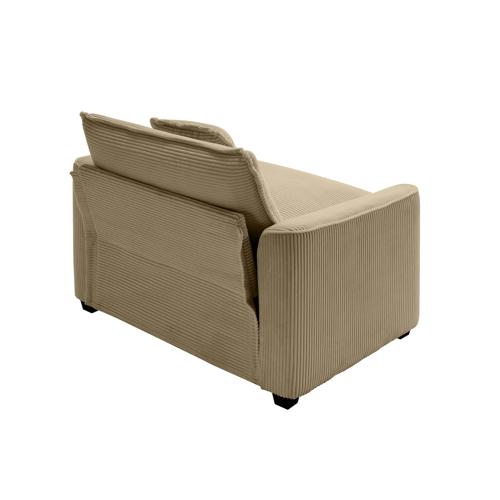 Luxurious and Sophisticated Deep Seated Sofa Set with Two Single Chairs