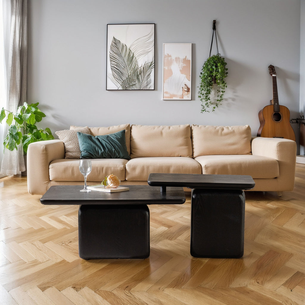 Vintage Fashion Style Square Coffee Table Set