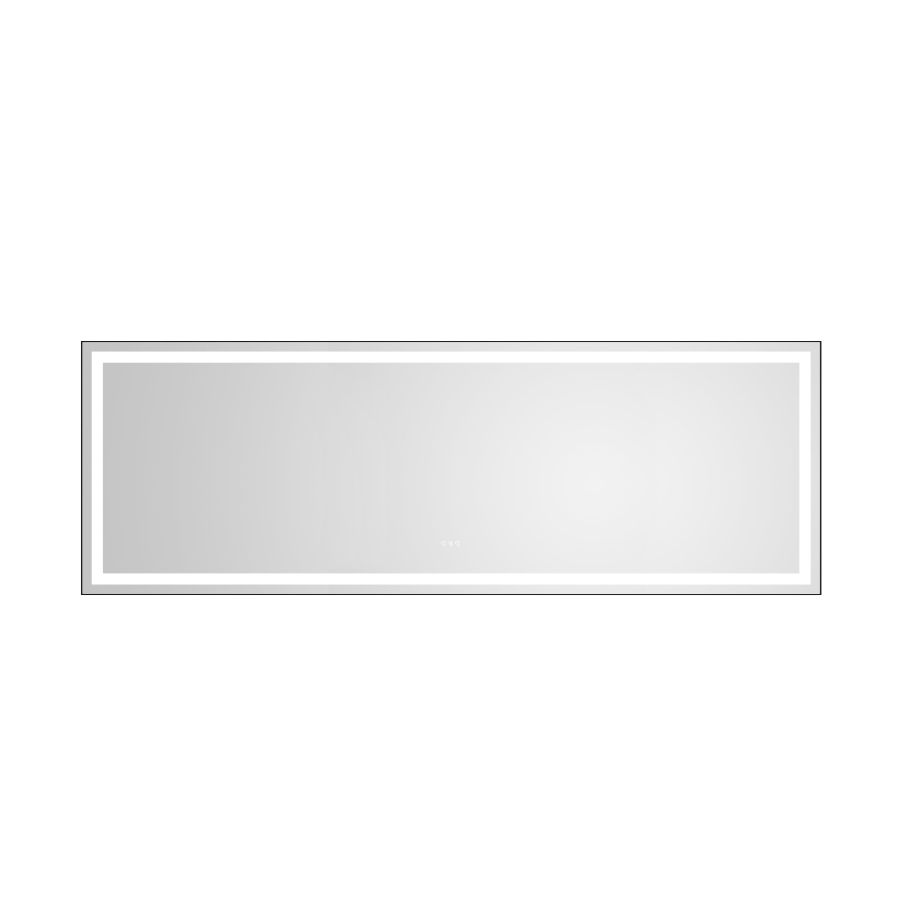 118 x 36 Inch LED Bathroom Mirror with Aluminum Frame