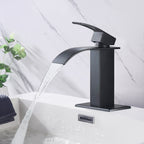 Waterfall Spout Bathroom Sink Single Handle Faucet