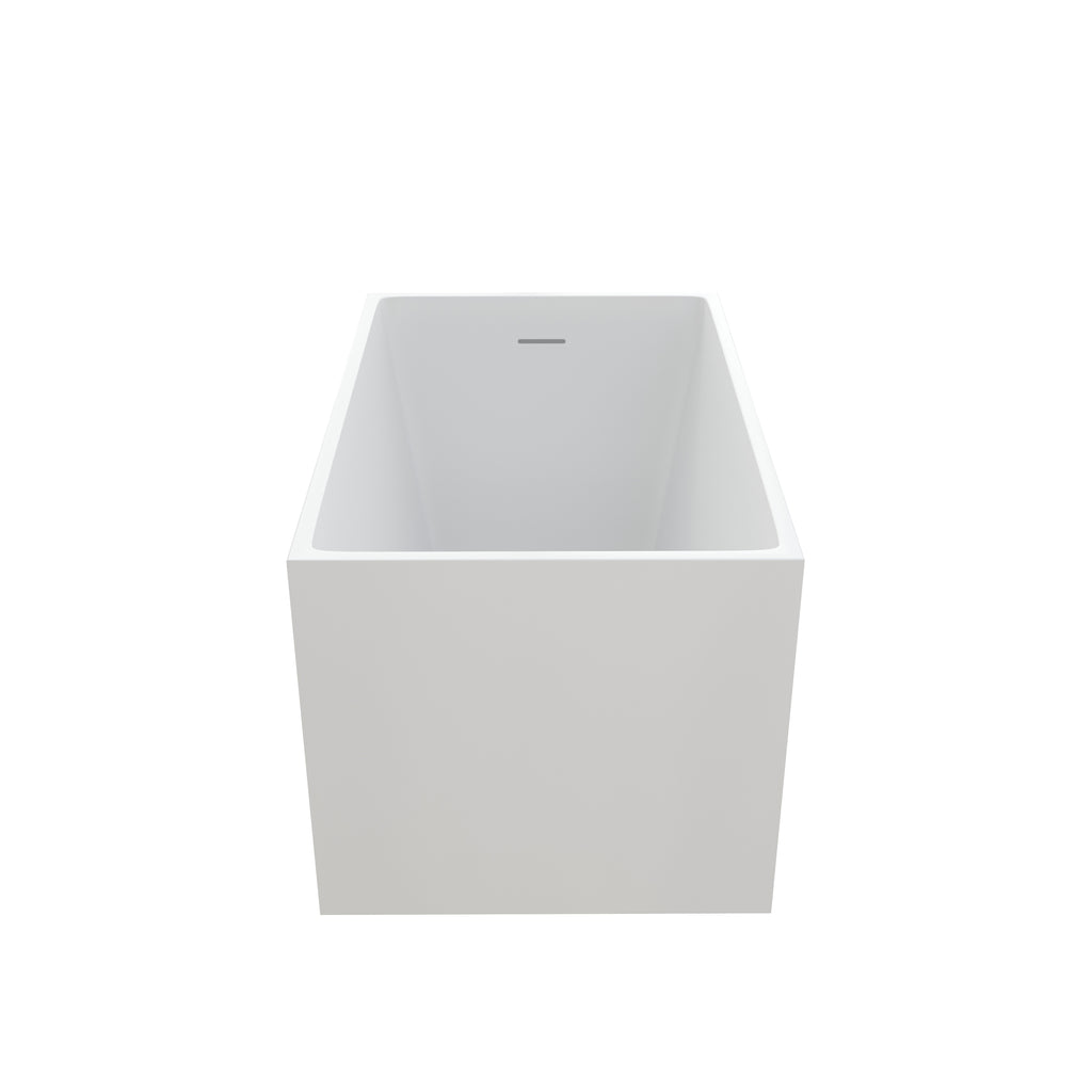 43" Acrylic Freestanding Bath Tub - Modern Soaker