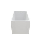 43" Acrylic Freestanding Bath Tub - Modern Soaker