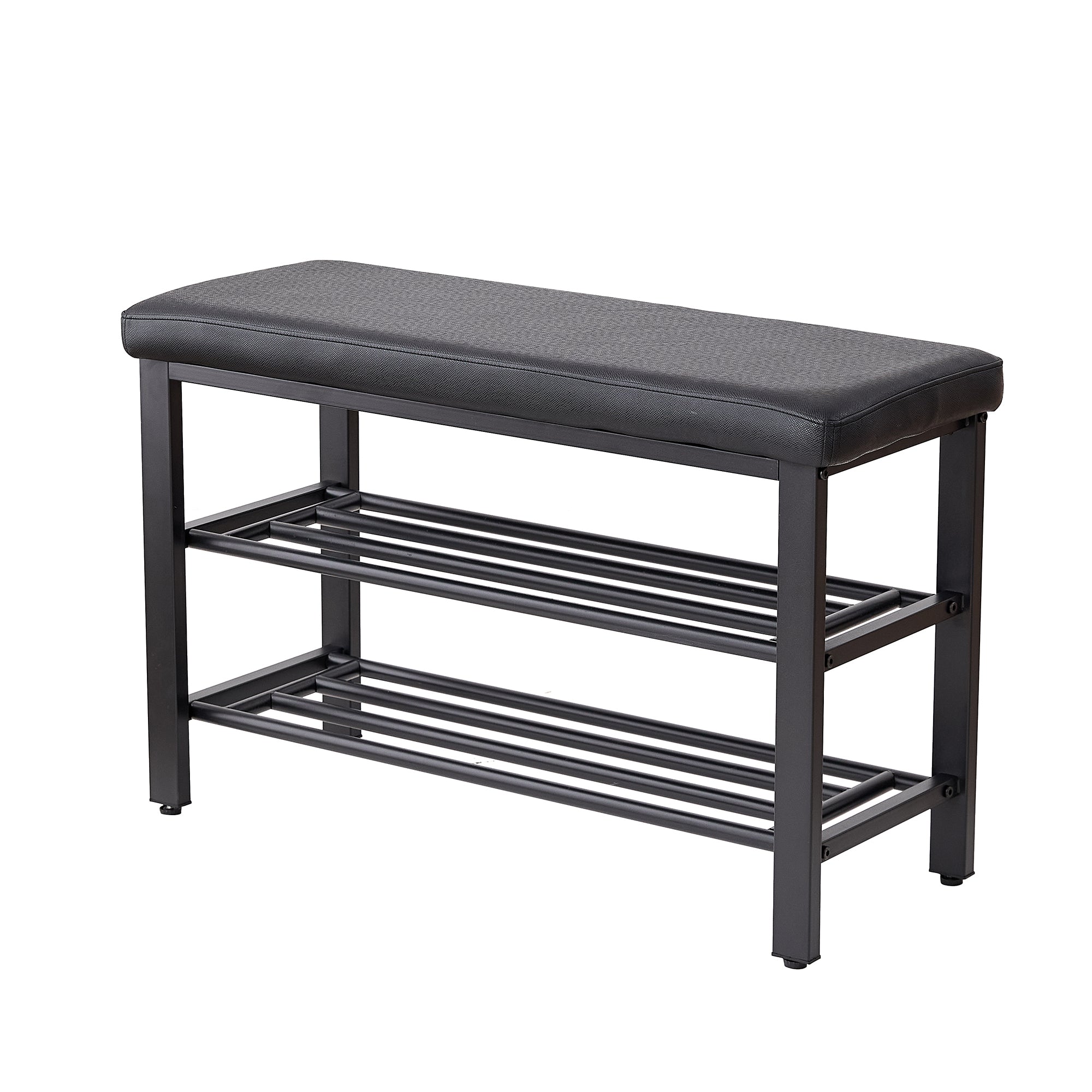 Small Shoe Bench with PU Seat Cushion